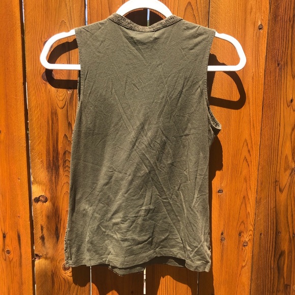 Grunge Fairycore Lace Green Summer Shirt - Picture 3 of 3